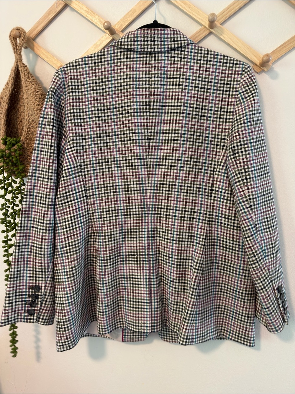 Talbots Multicolor Houndstooth Blazer - Picture 7 of 10
